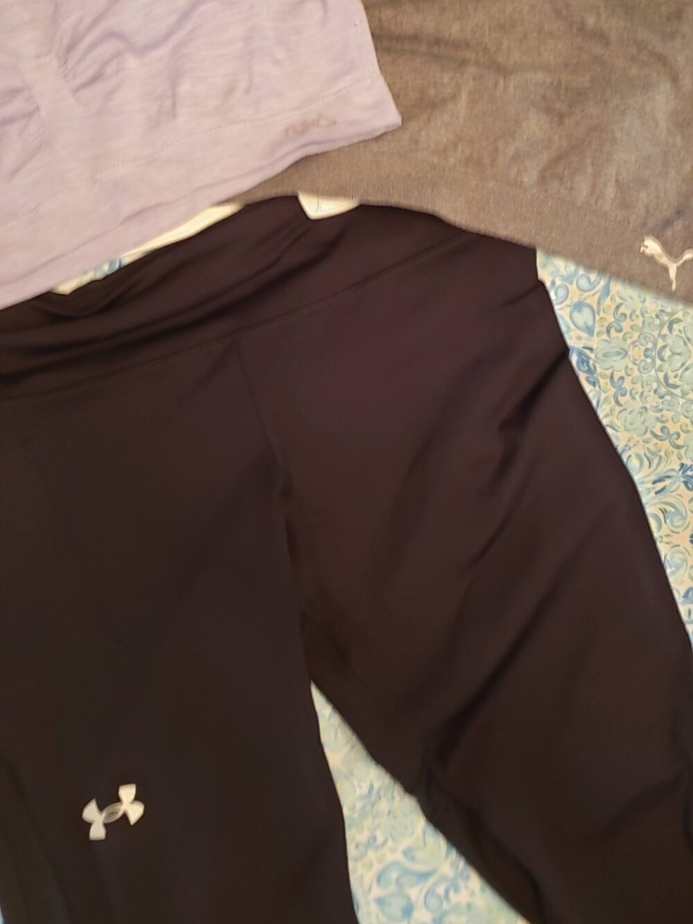 Three pieces!  Puma, Hurley, Ryka Exercise Bras and knee-length leggings S. Lge